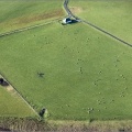 Farm cottage near Muthill from the air